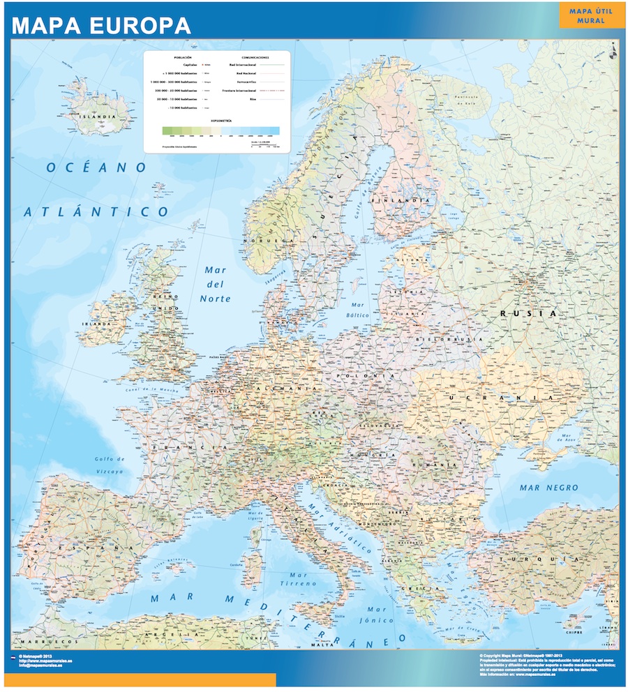 mapa europa politico