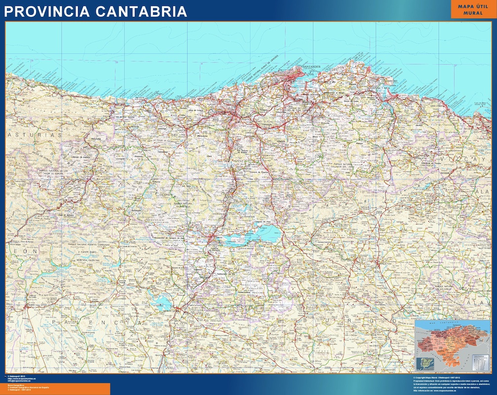mapa provincia cantabria