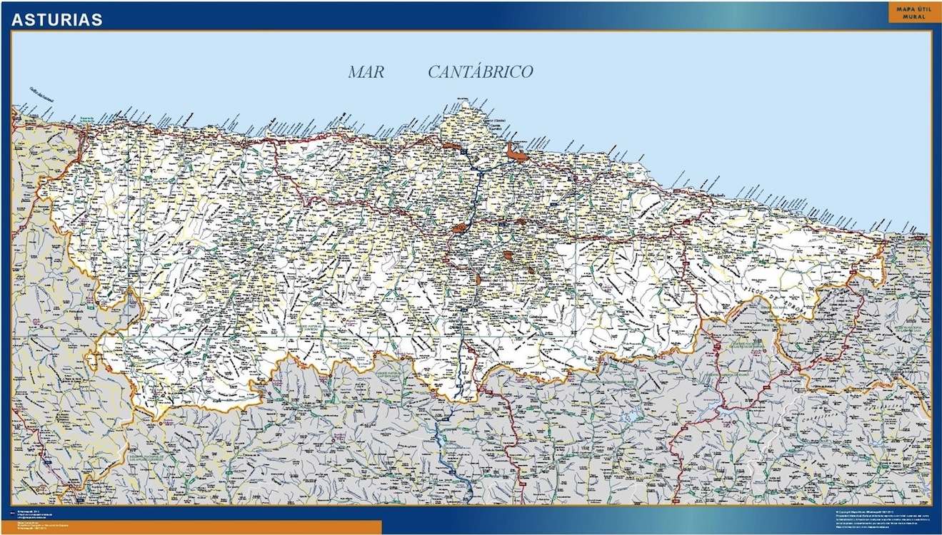 mapa asturias carreteras