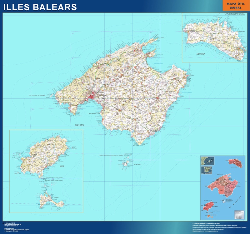 mapa provincia islas Baleares