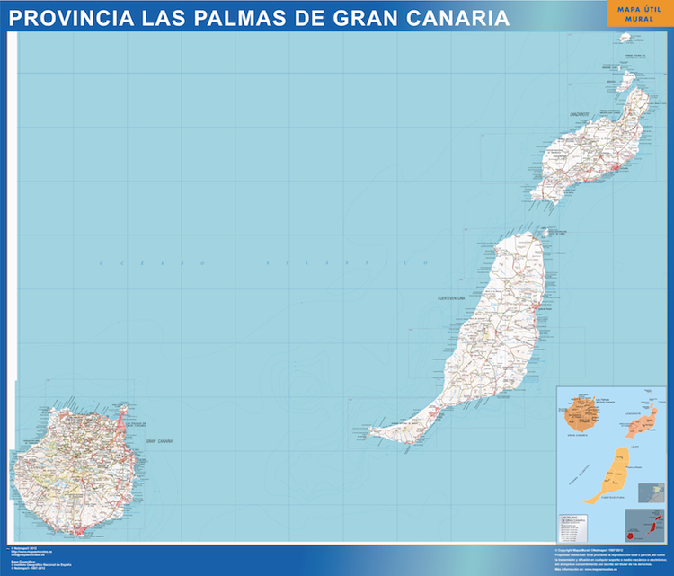 mapa provincia las Palmas-gran-canaria