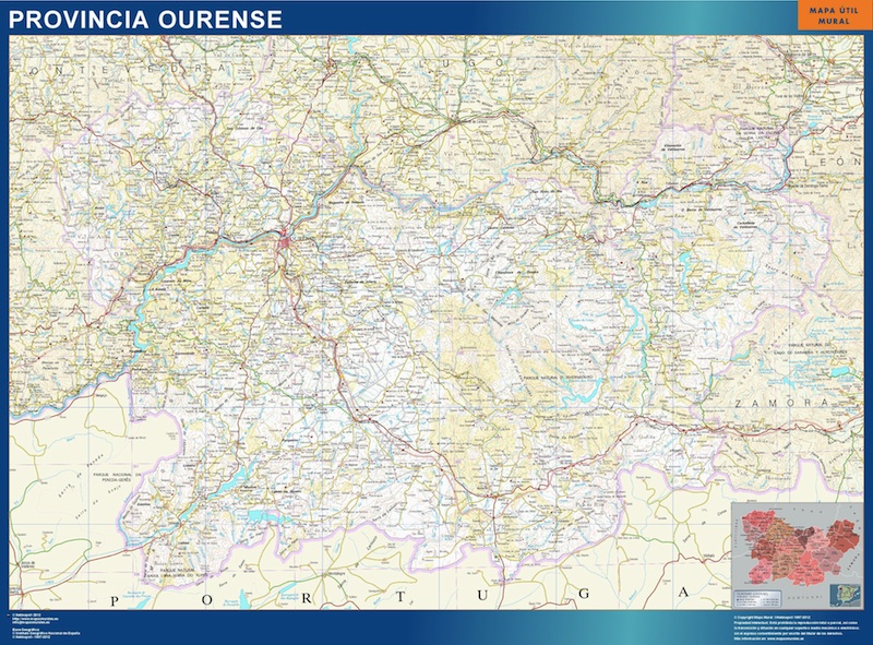 mapa provincia ourense