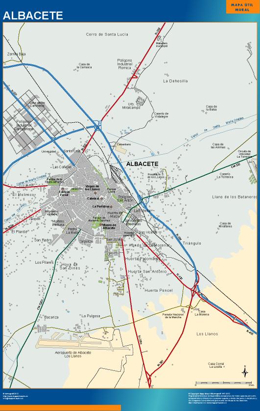 mapa Albacete accesos