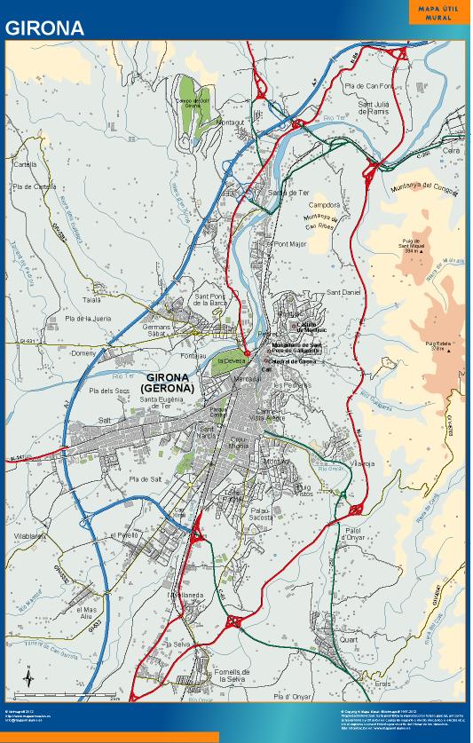 mapa Girona accesos