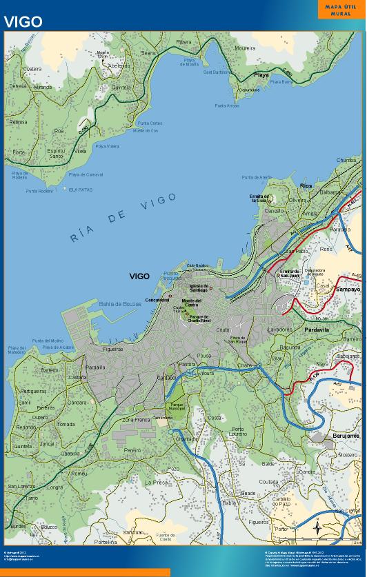 mapa Vigo accesos