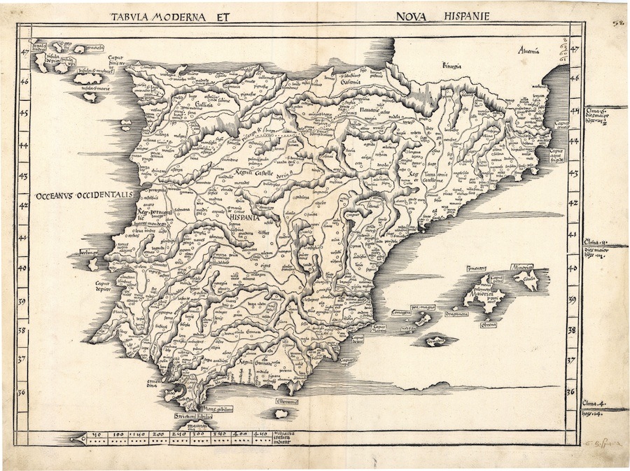 Mapa España 1513