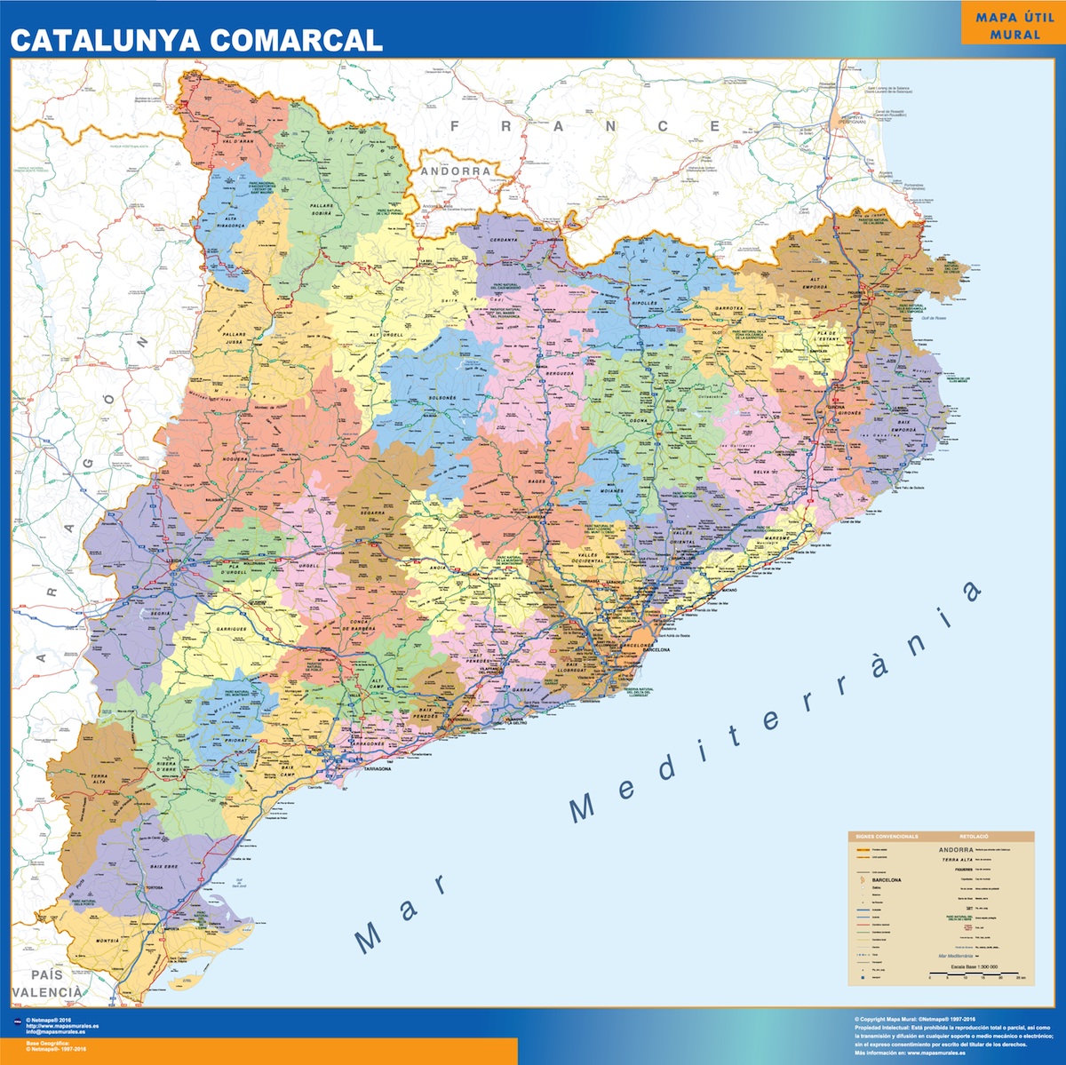 Mapa Catalunya Comarcal