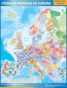 mapa europa codigos postales