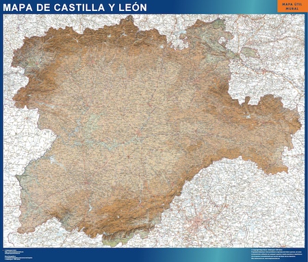 Mapa Castilla y León Relieve