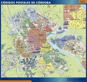 Cordoba mapa códigos postales