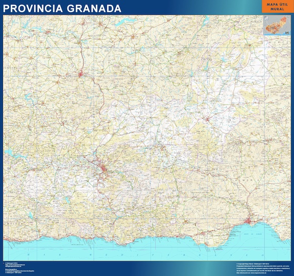 mapa provincia granada