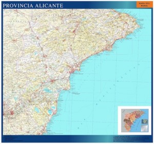 mapa provincia alicante