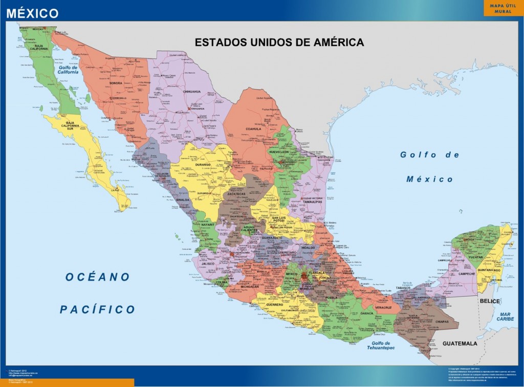 Mapa de Mexico | Tienda Mapas