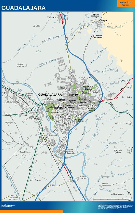 mapa Guadalajara accesos