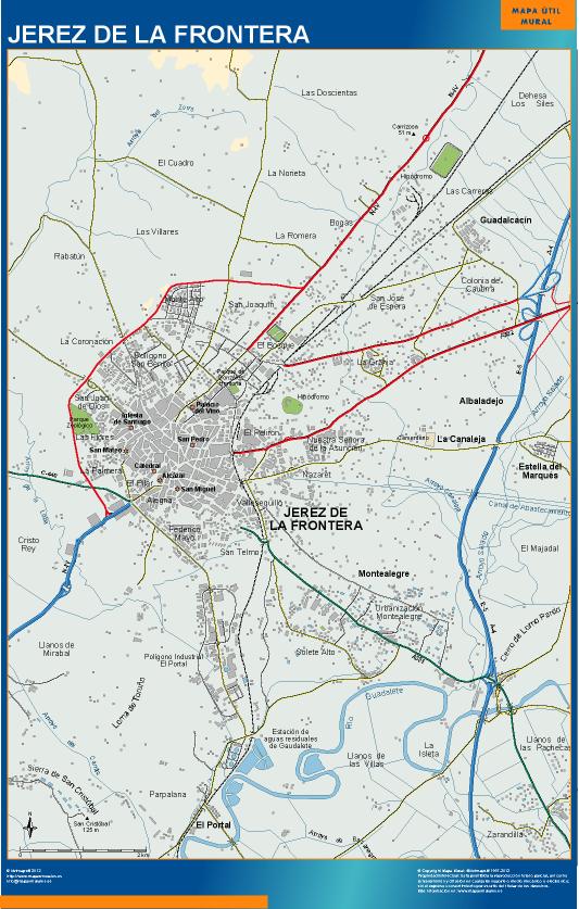 mapa Jerez accesos