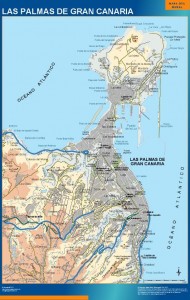 mapa Las Palmas accesos