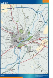 mapa Lleida accesos