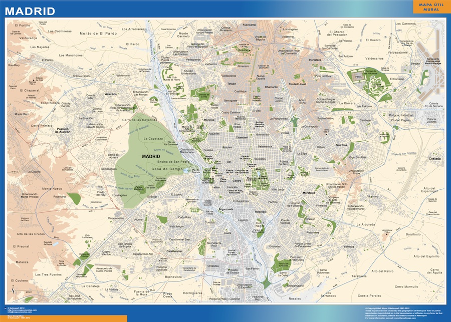 mapa Madrid accesos