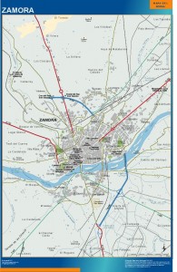 mapa Zamora accesos