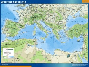 mar mediterraneo relieve