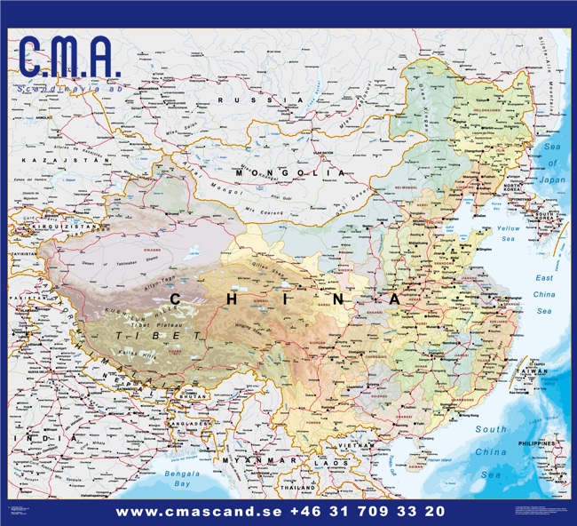 mapa china