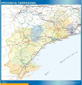 tarragona mapa provincia