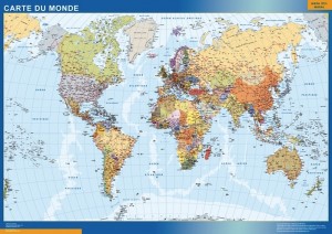 carte du monde francais