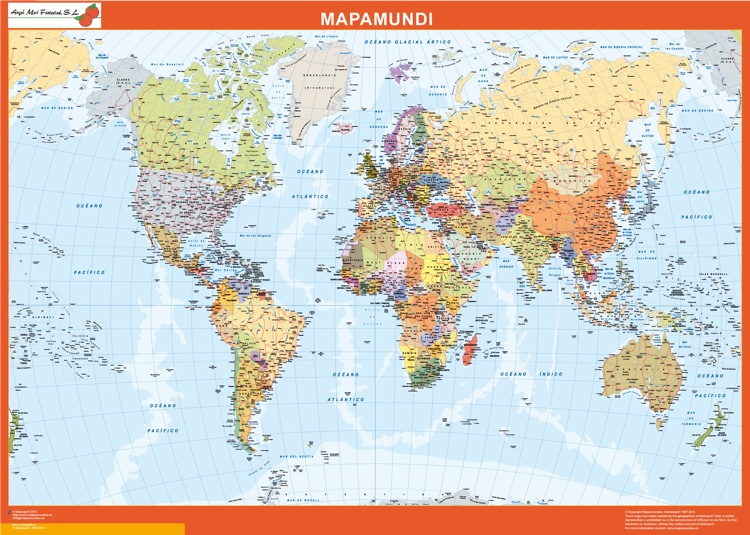 mapa mundo personalizado