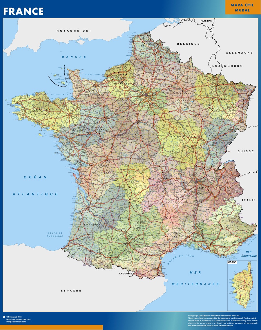 mapa francia
