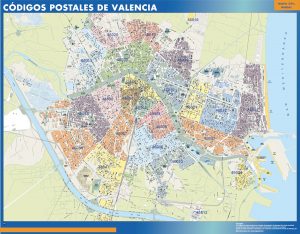 valencia mapa codigos postales