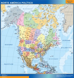 mapa america norte