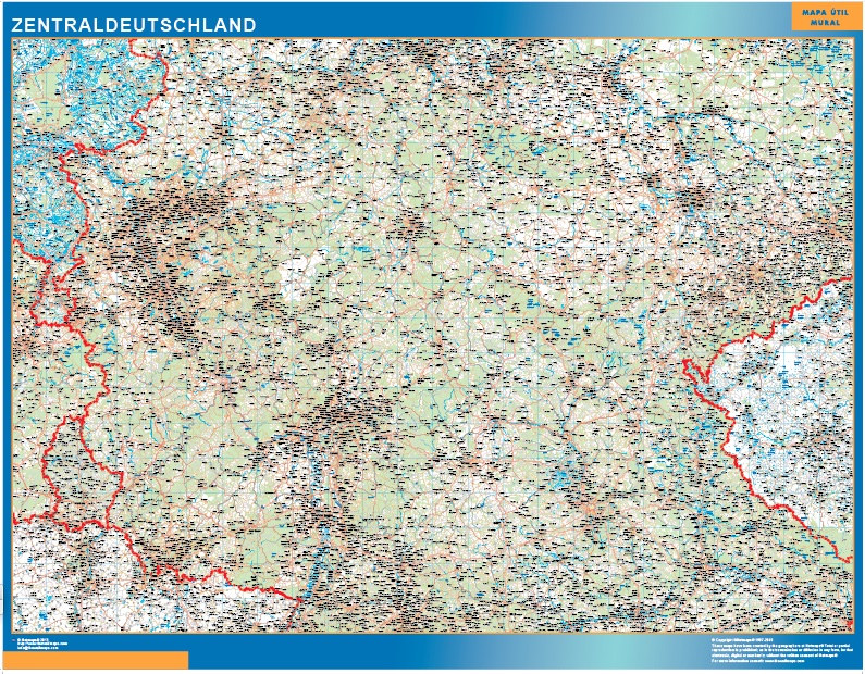 Alemania mapa central