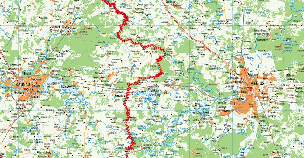 mapa carreteras Lituania