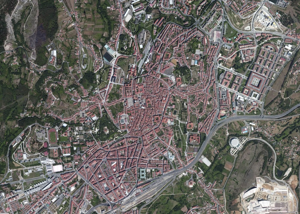 Santiago Compostela Foto Satelite