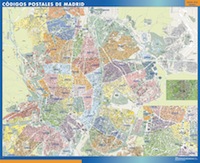 mapa madrid codigos postales