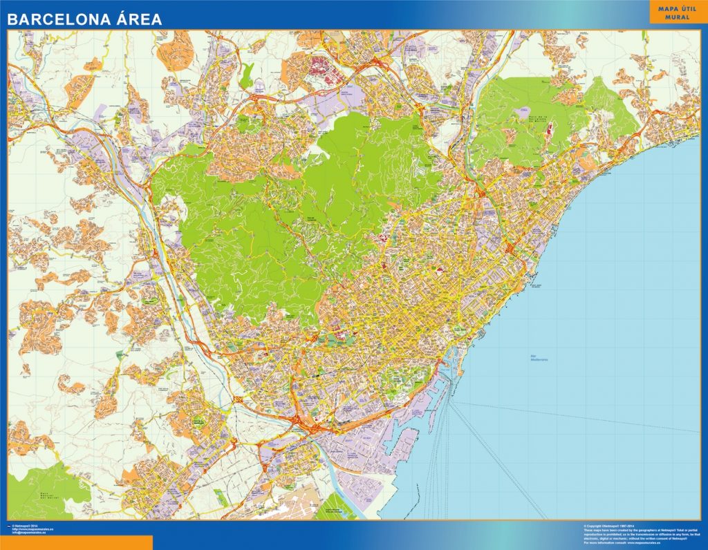 Barcelona Mapa Area