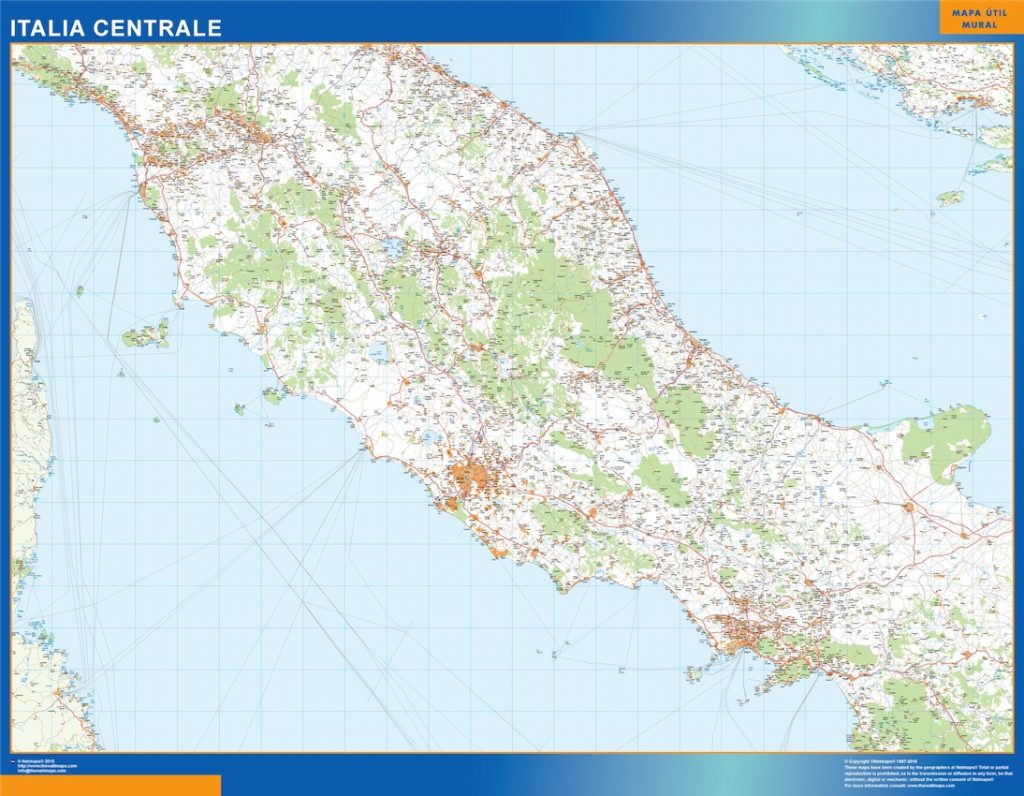 Italia Mapa Central