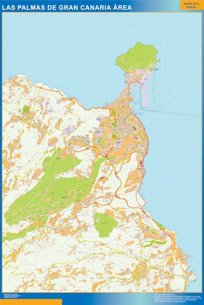 Las Palmas Gran Canaria Mapa Area