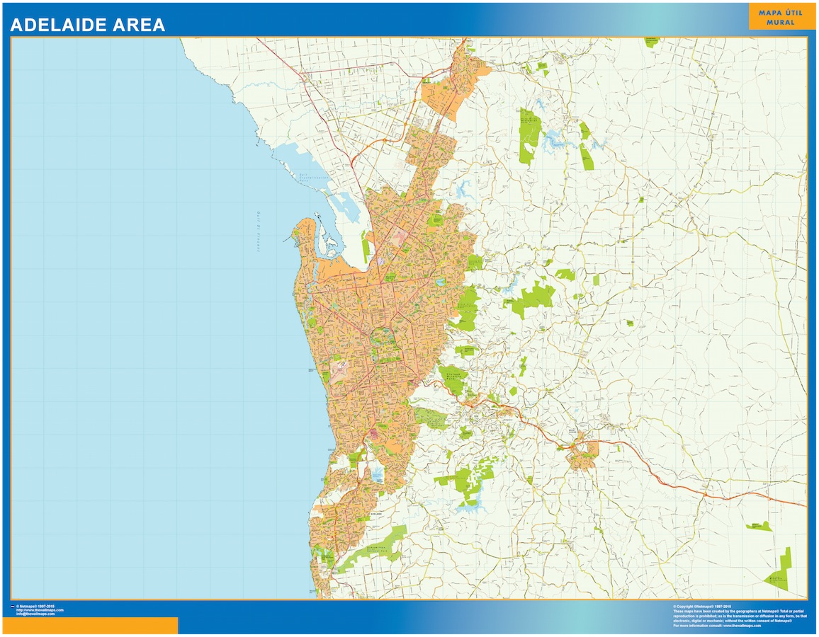 Mapa Adelaide Area