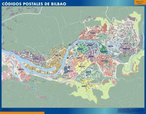 Mapa Bilbao Codigos Postales