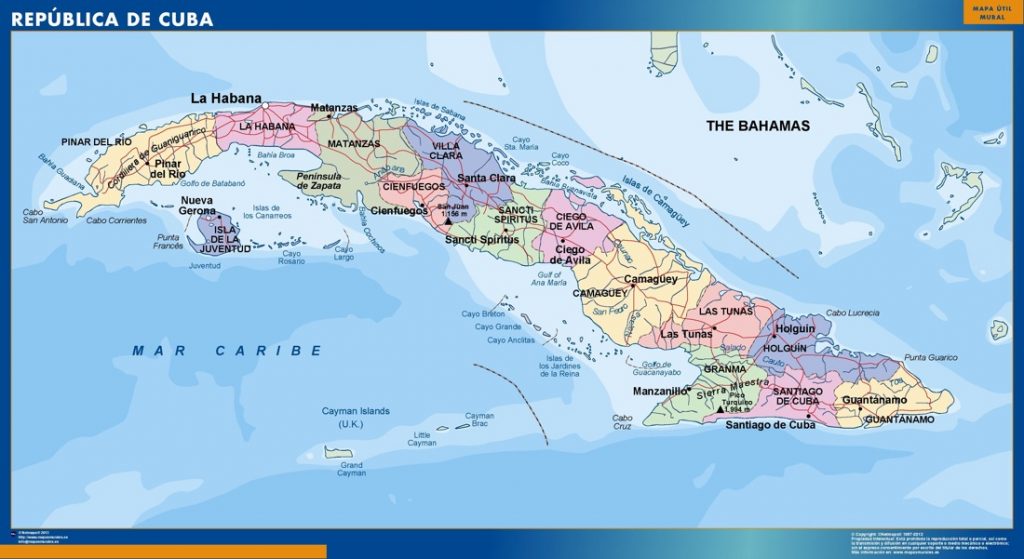 Mapa Cuba