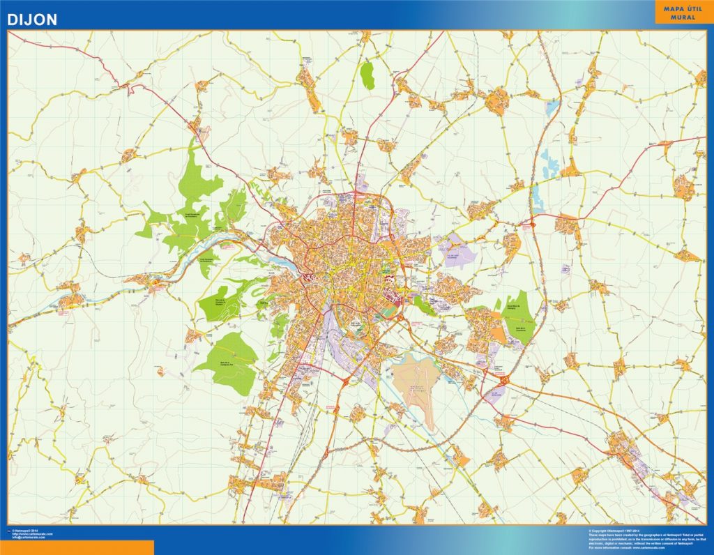 Mapa Dijon