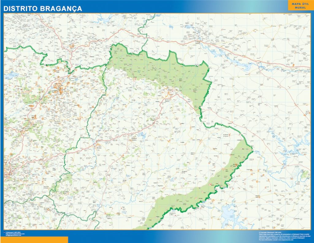 Mapa Distrito Bragança