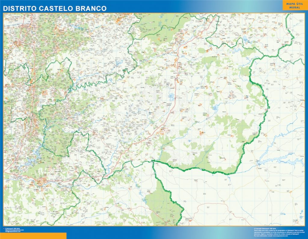 Mapa Distrito Castelo Branco