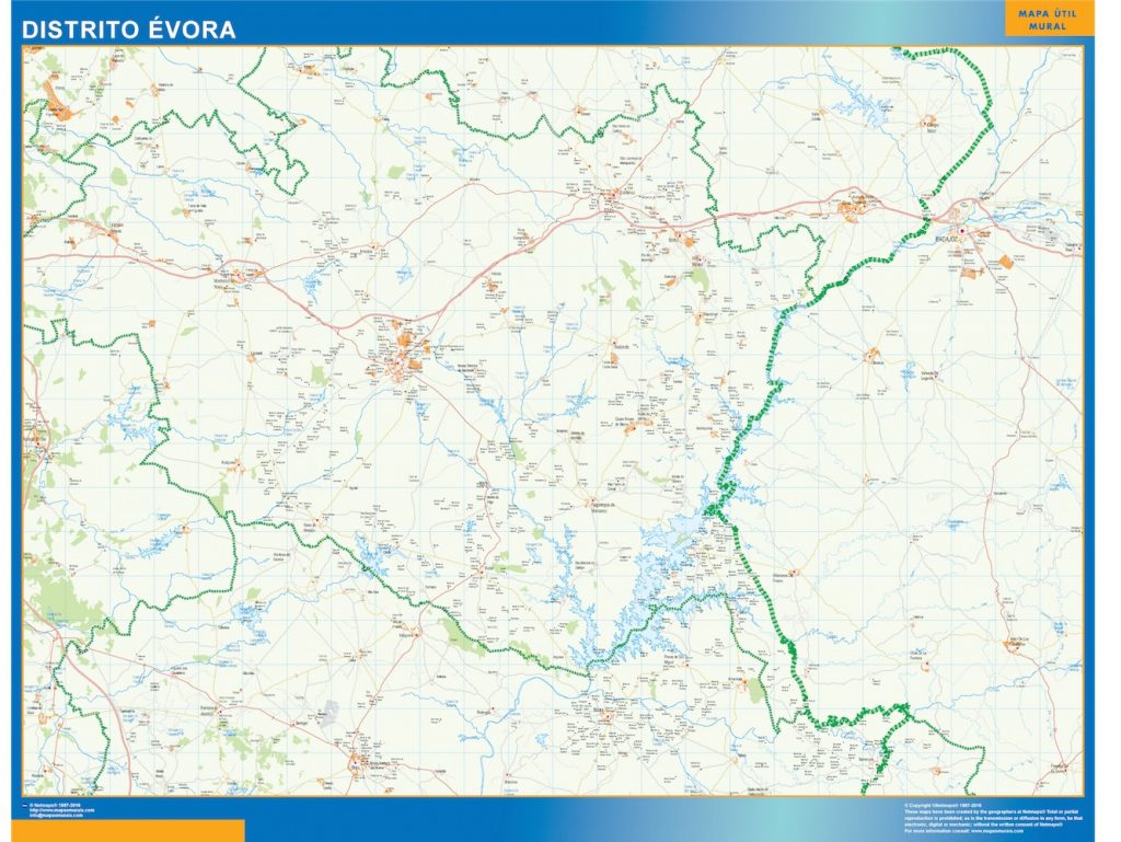 Mapa Distrito Evora