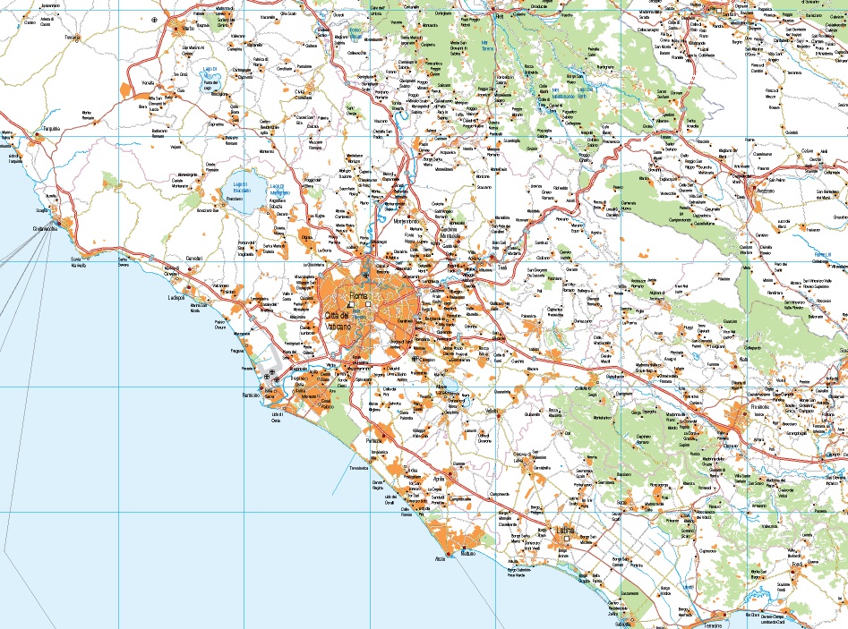 Mapa Italia Central