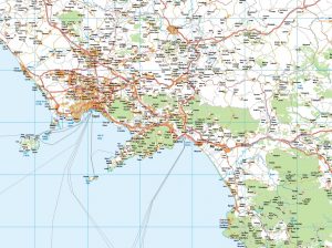 Mapa Italia Sur