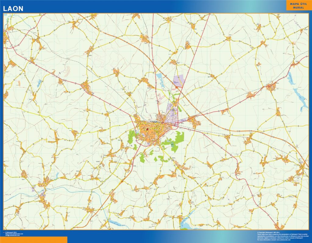 Mapa Laon