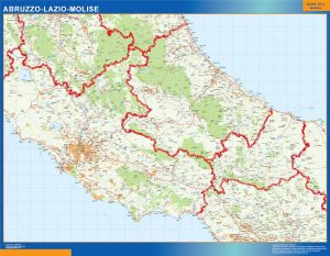 Mapa Lazio