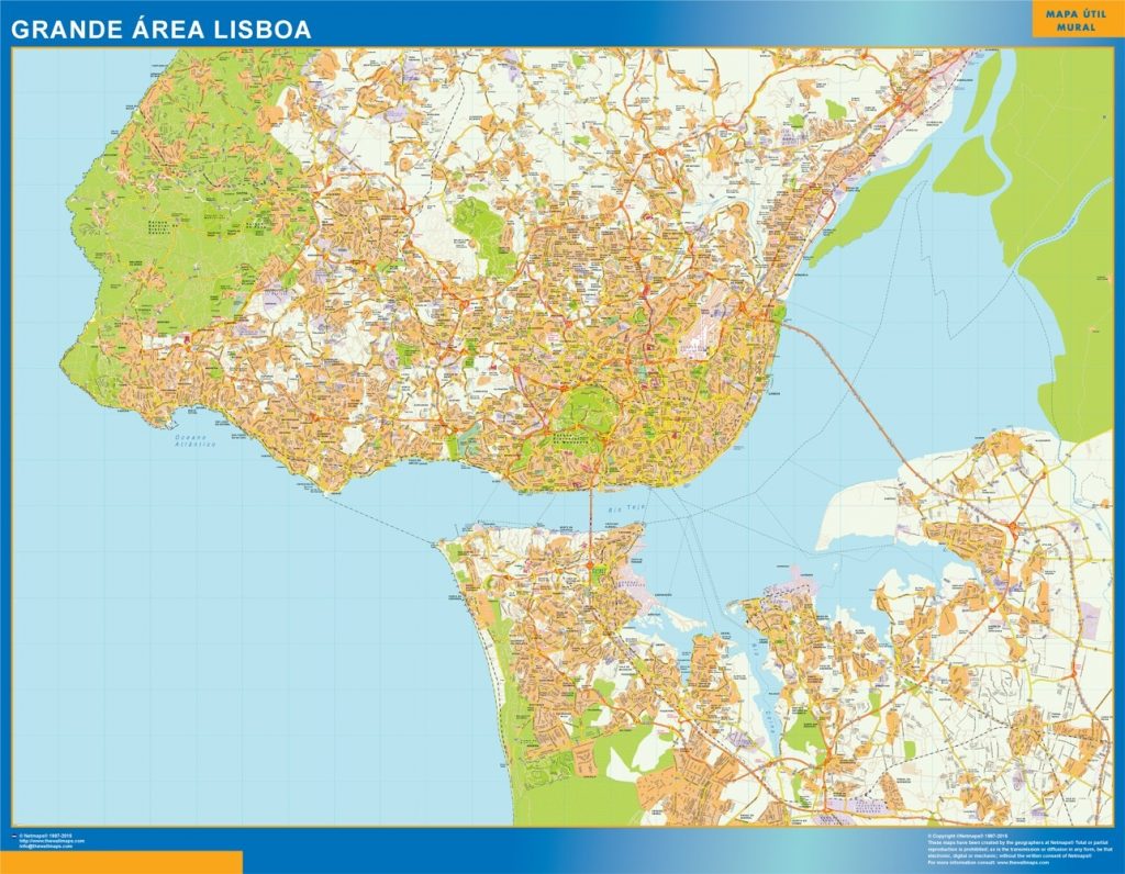 Mapa Lisboa Grande Area